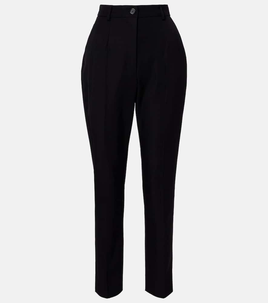 dolce & gabbana virgin wool tapered pants