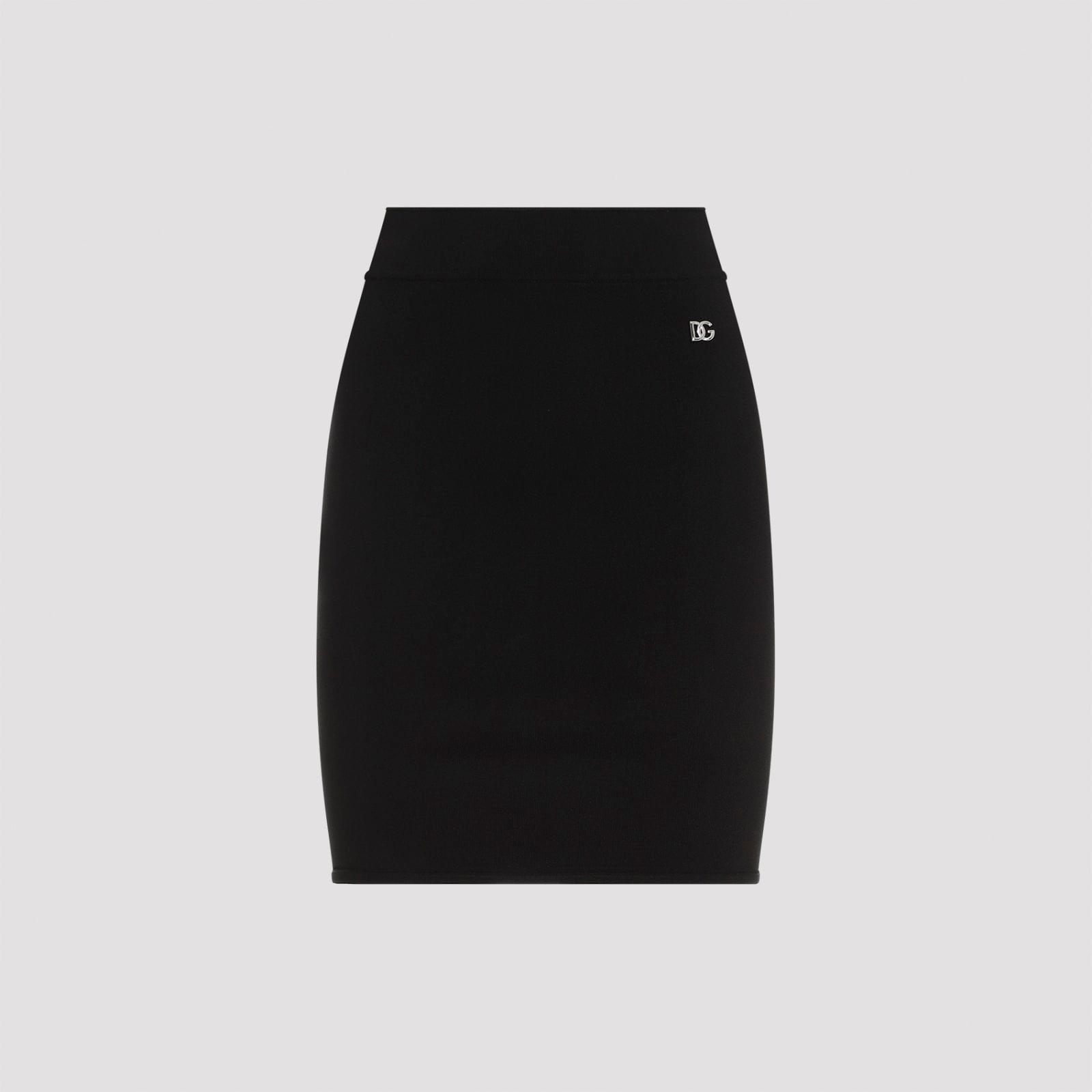 dolce & gabbana viscose mini skirt