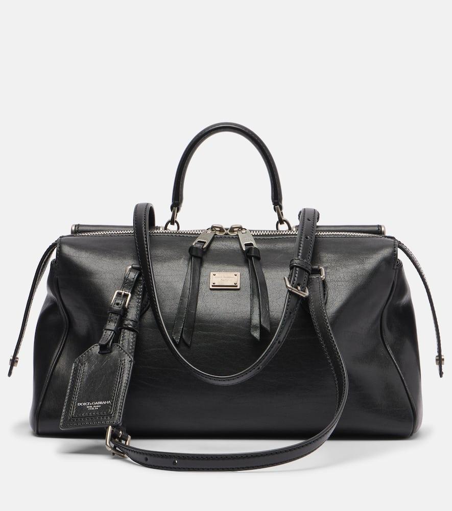 dolce & gabbana vittoria leather tote bag