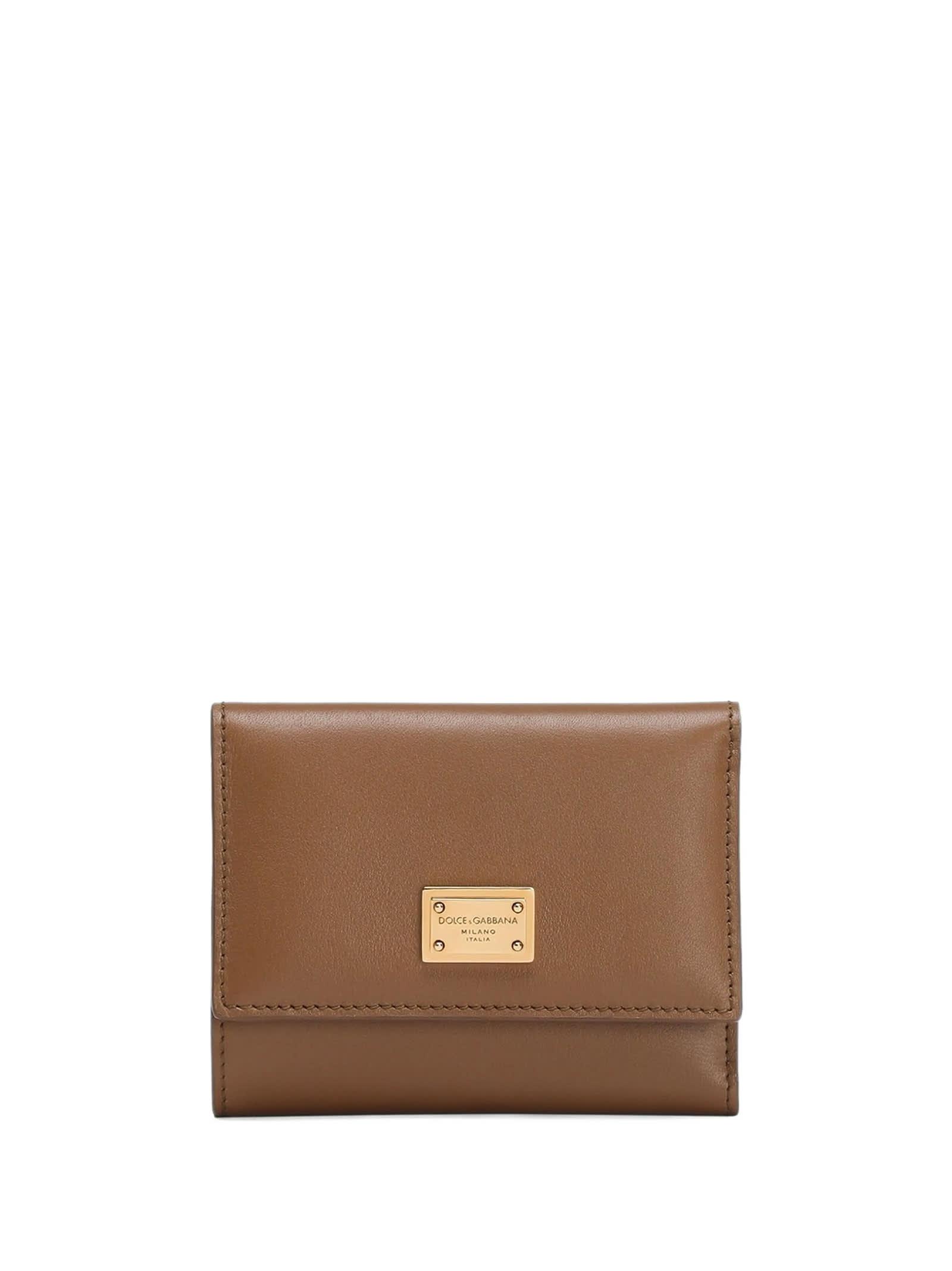 dolce & gabbana wallets brown