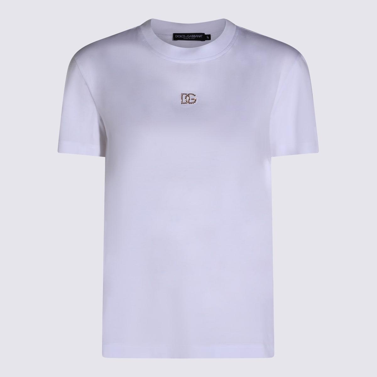 dolce & gabbana white cotton t-shirt