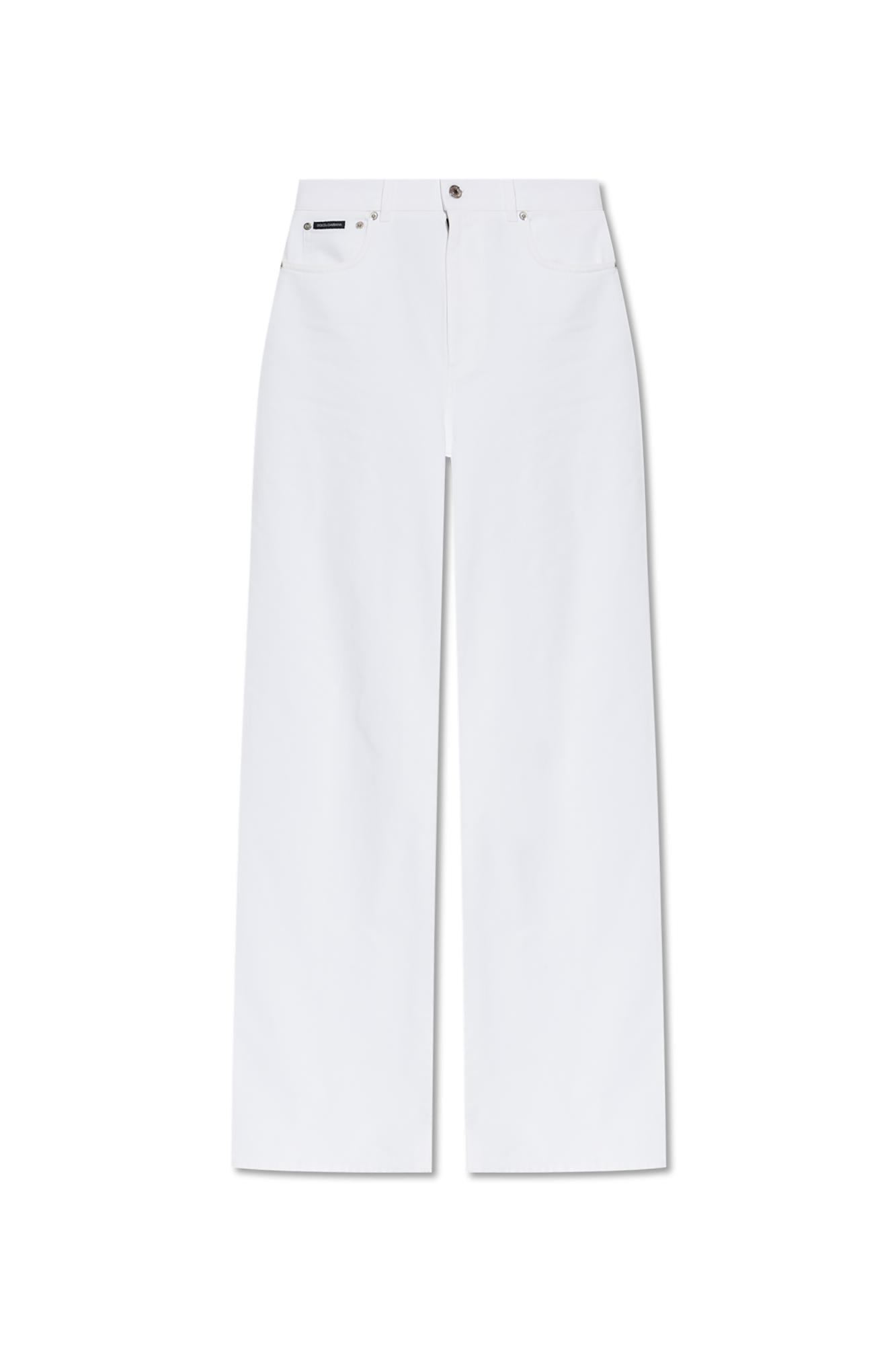 dolce & gabbana wide-leg jeans
