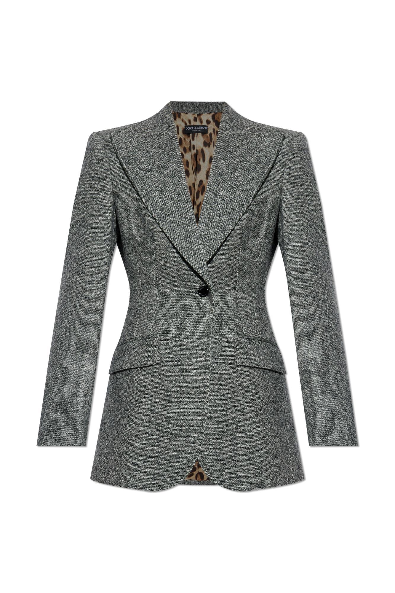 dolce & gabbana wool blazer