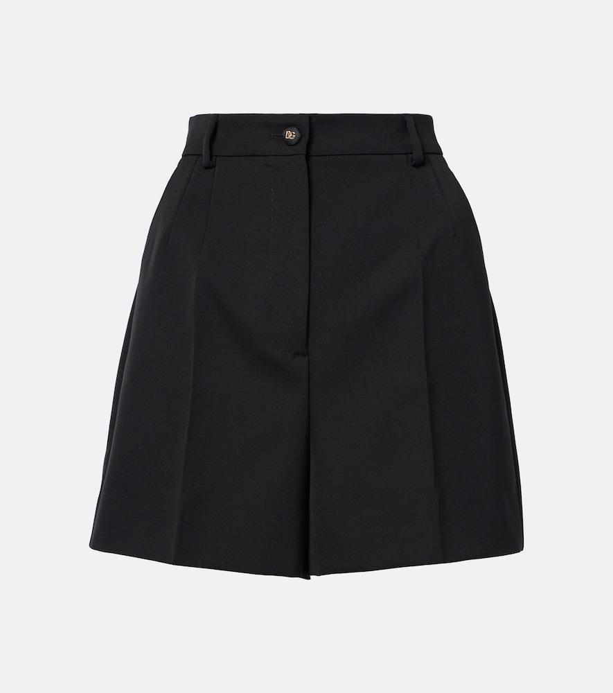 dolce & gabbana wool gabardine shorts
