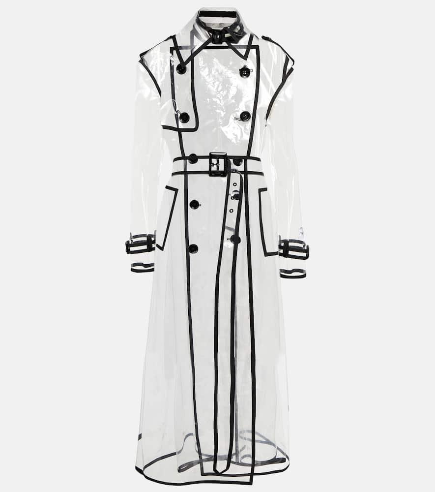 dolce & gabbana x kim sheer pvc trench coat