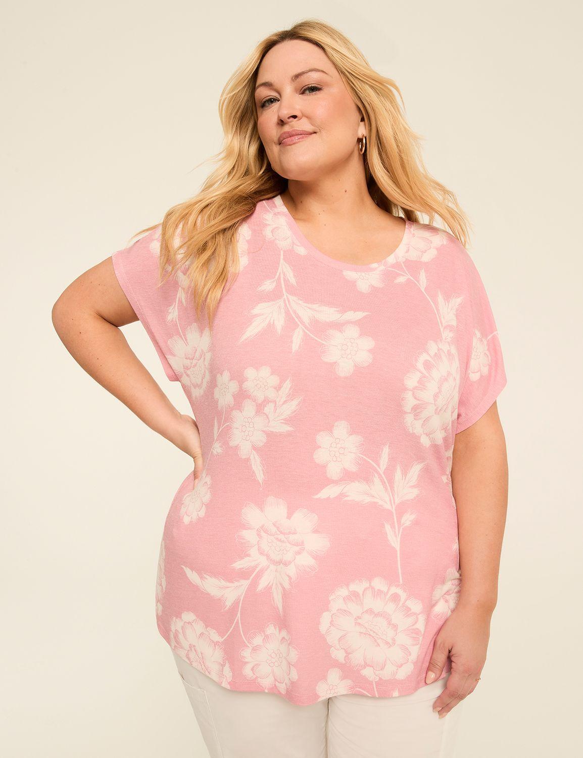 dolman-sleeve crew-neck tee