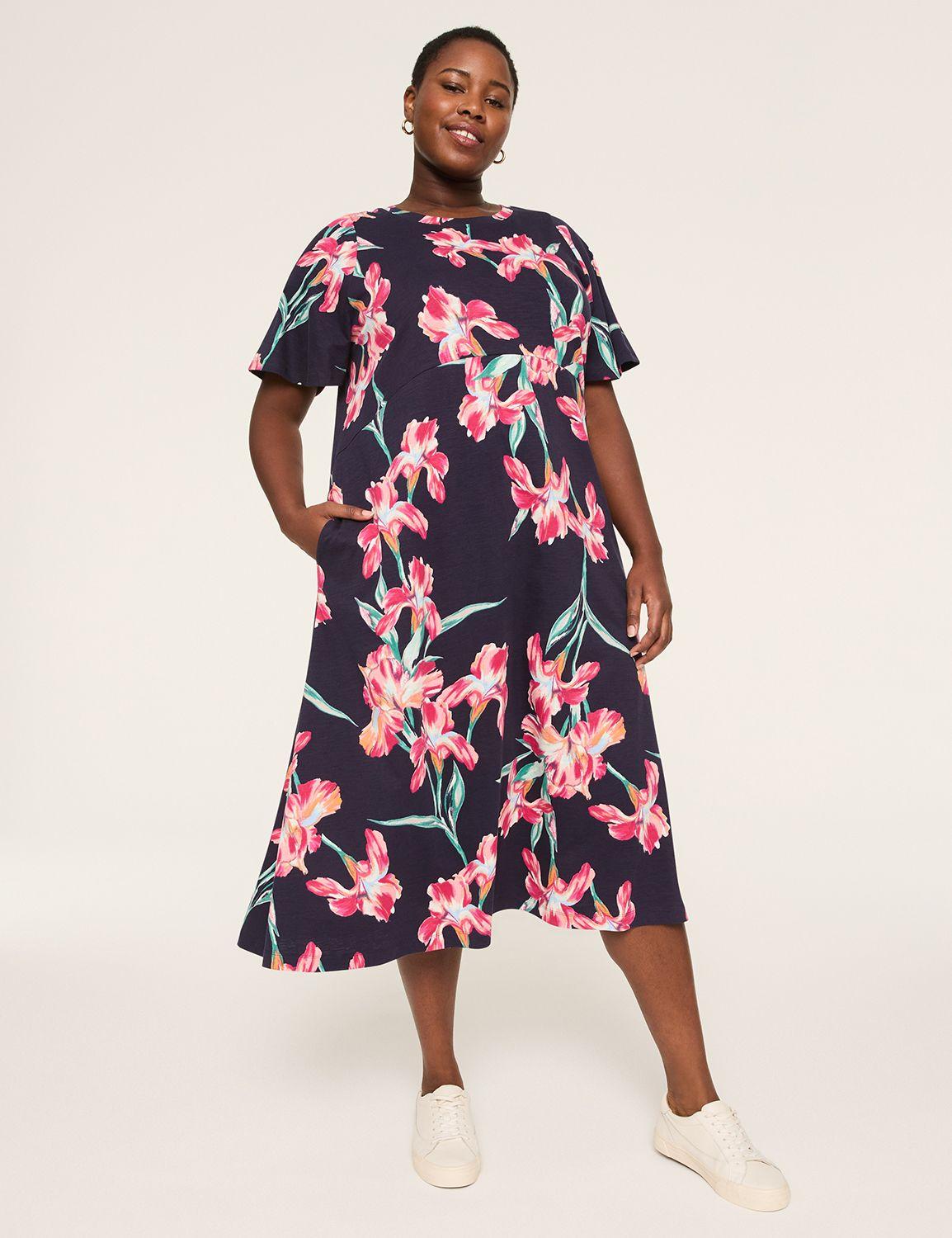 dolman-sleeve t-shirt dress