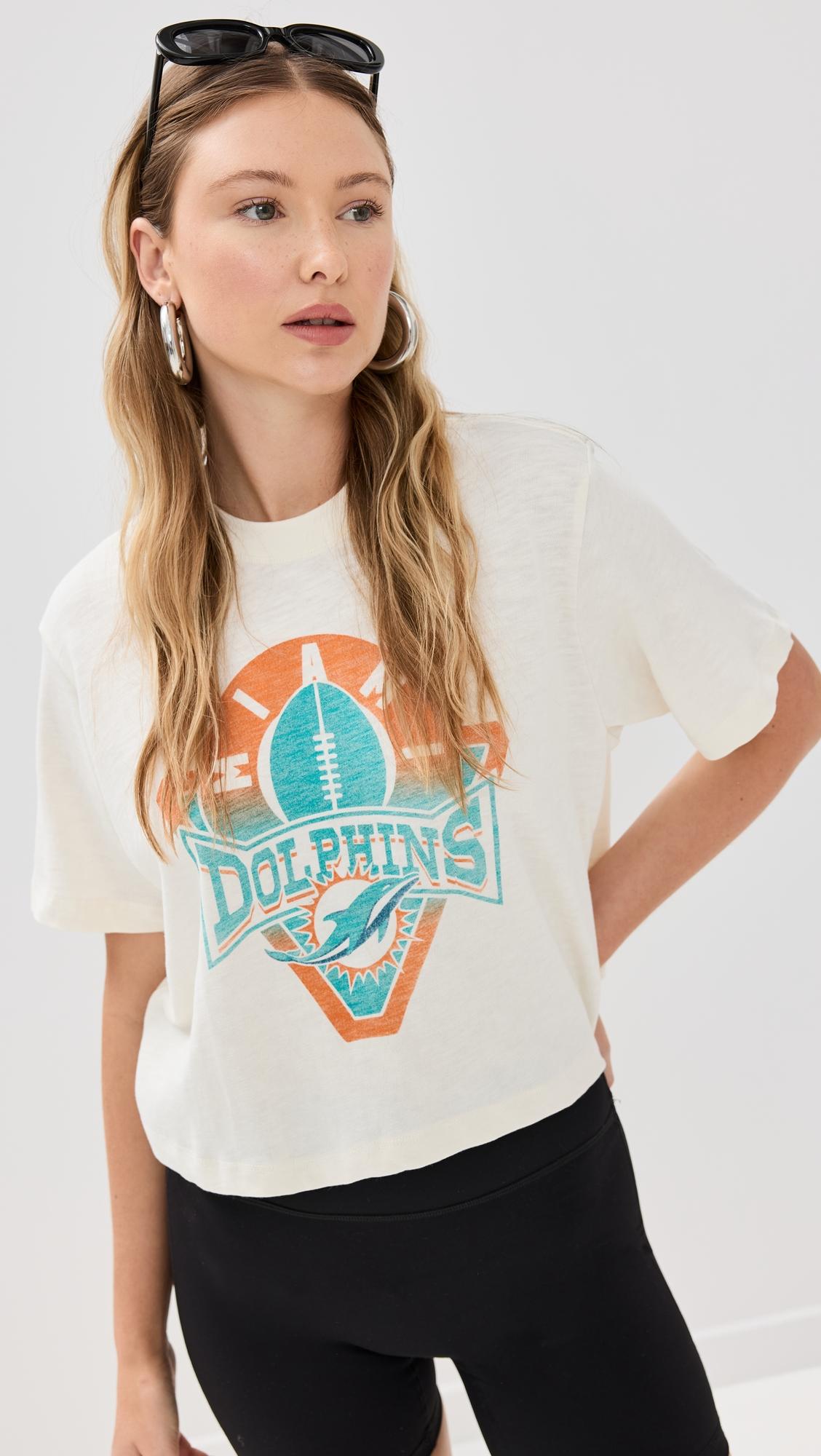 dolphins crop tee