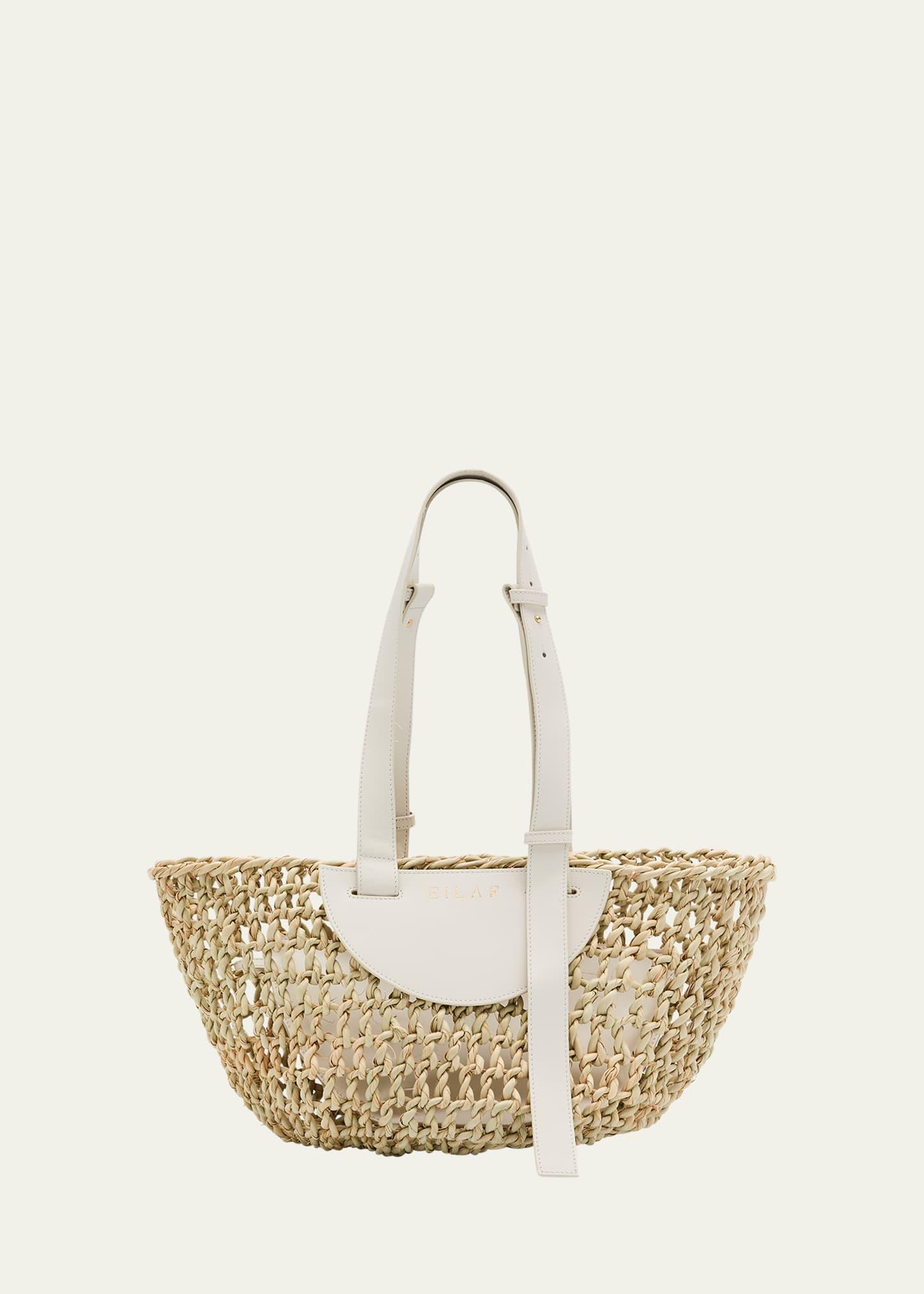 dom large woven tote bag