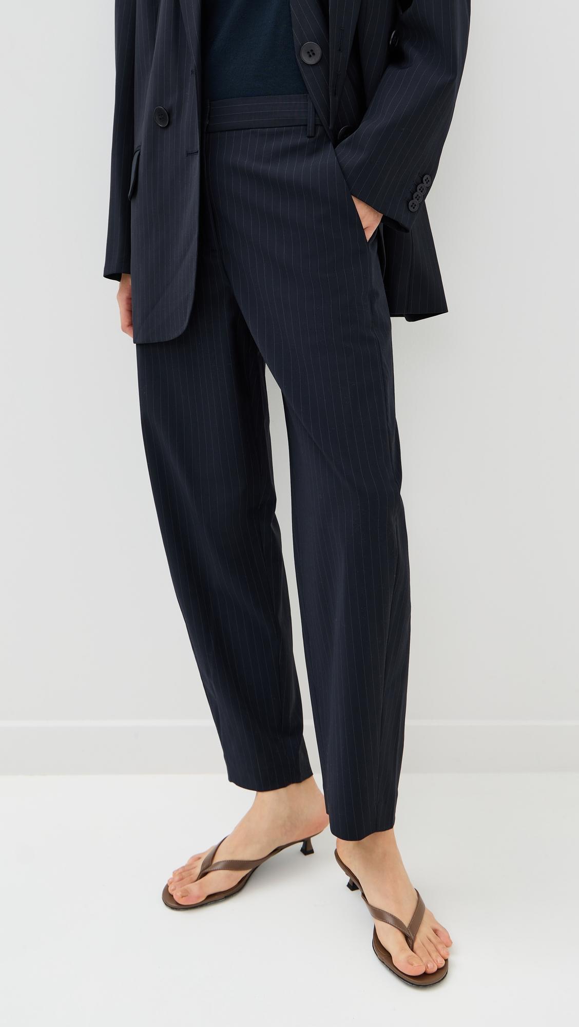 dominic pinstripe reese sculpted trousers