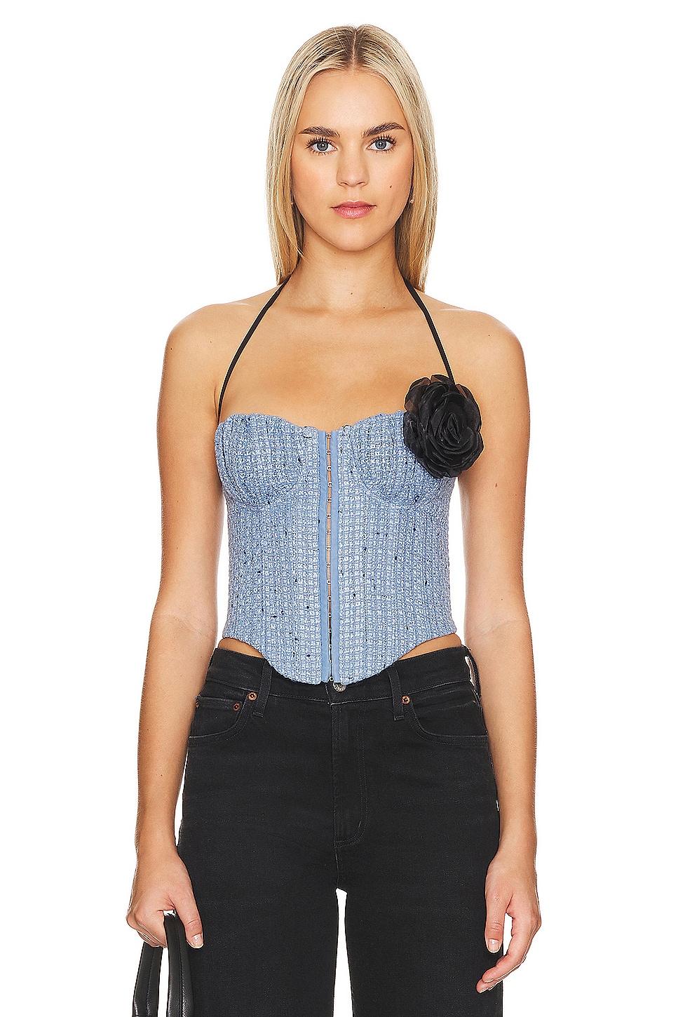 domino bustier top