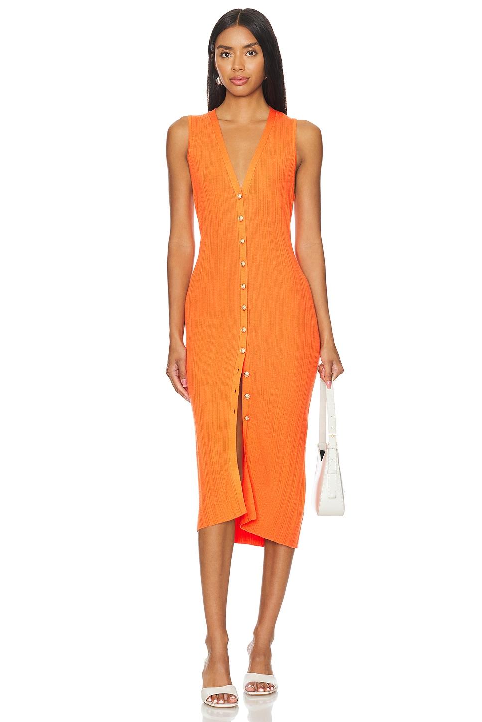 domino sleeveless button dress