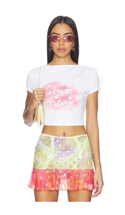 donde esteban bazurto top in white.