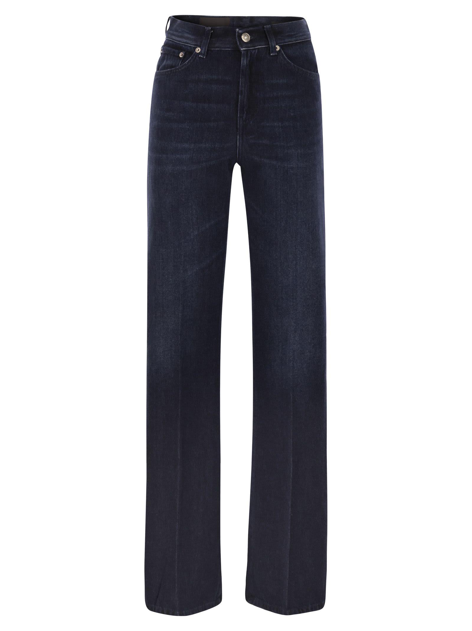dondup amber - five-pocket wide-leg jeans