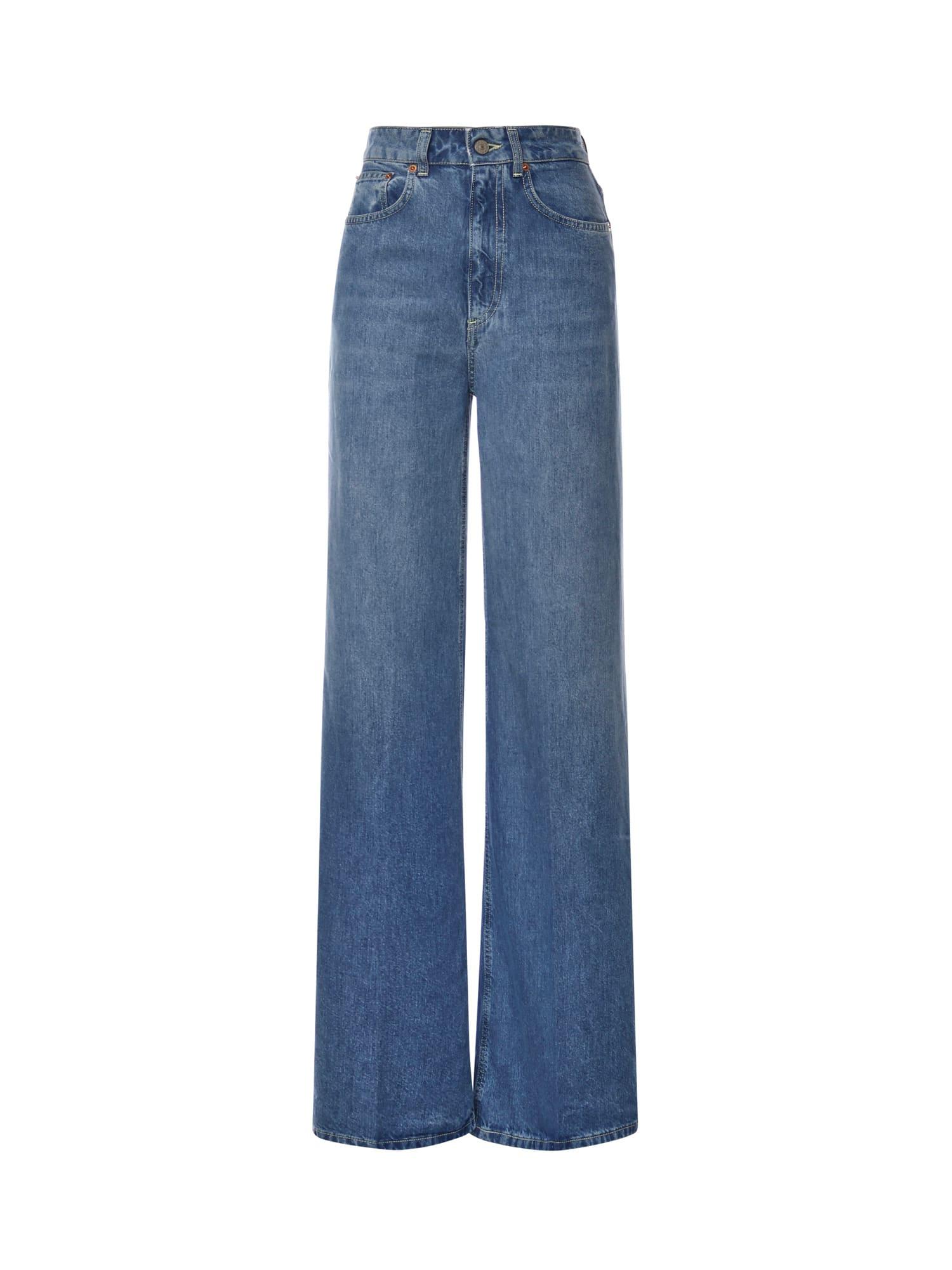 dondup beatrix wide-leg jeans