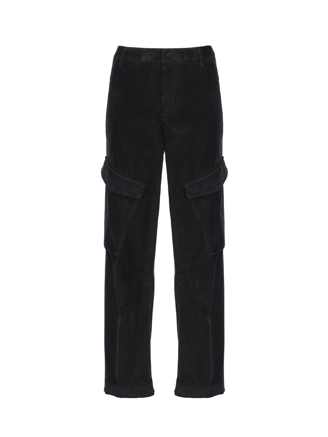 dondup camila loose trousers in cotton