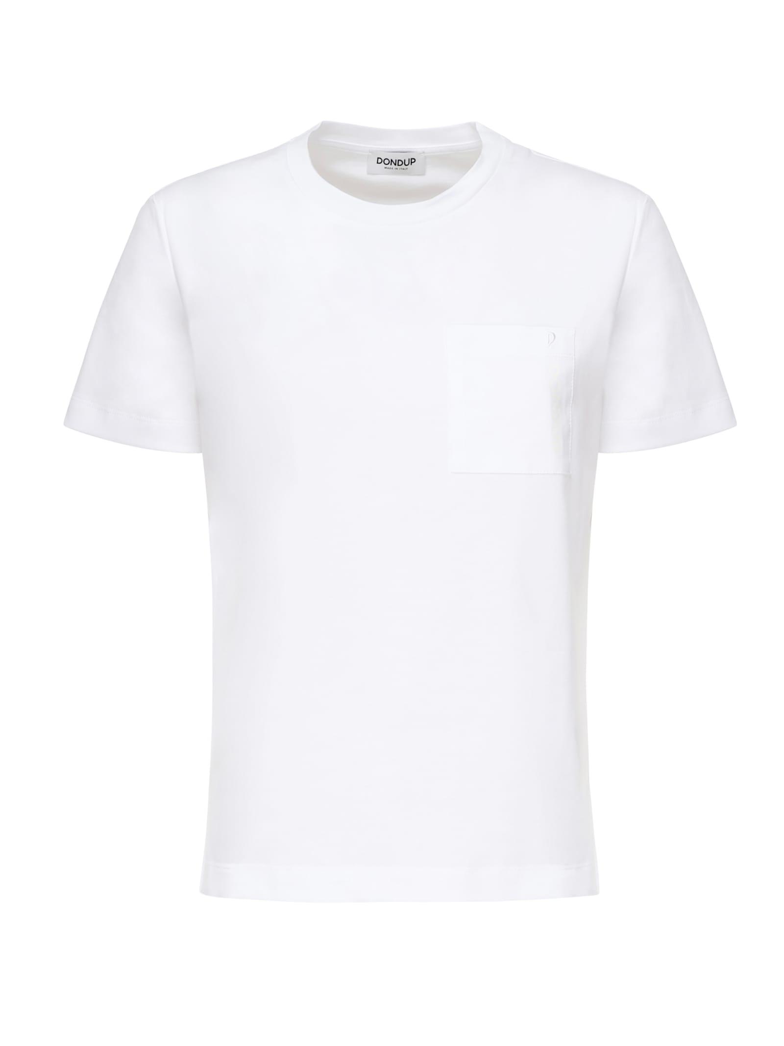dondup cotton jersey t-shirt with logo