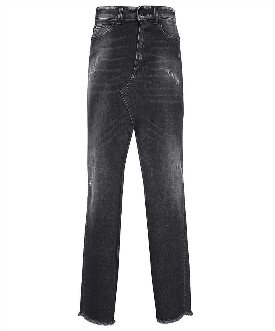 dondup denim long skirt