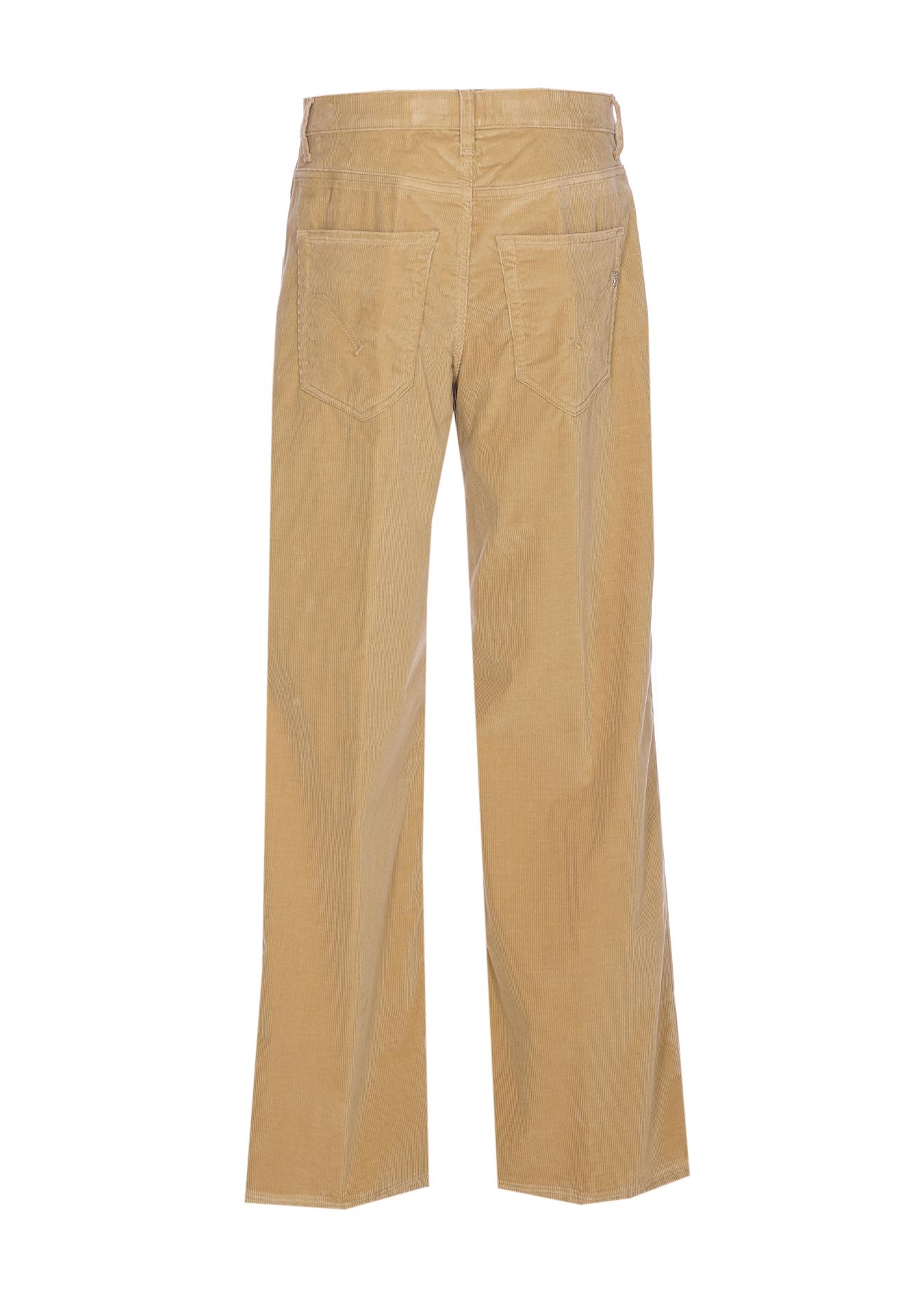 dondup jeans beige cotton - women