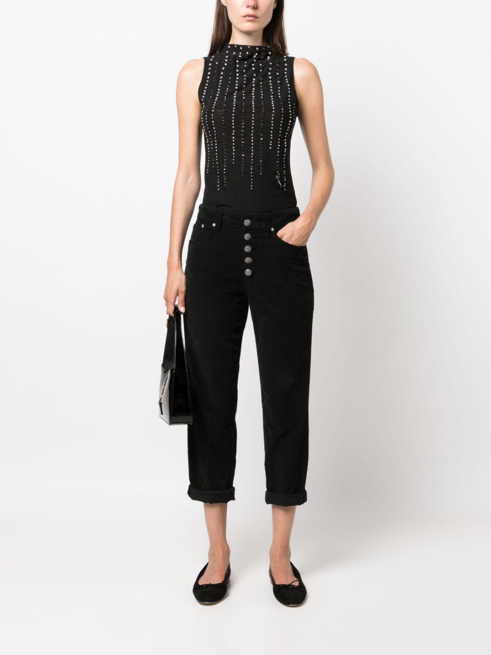 dondup jeans black cotton - women