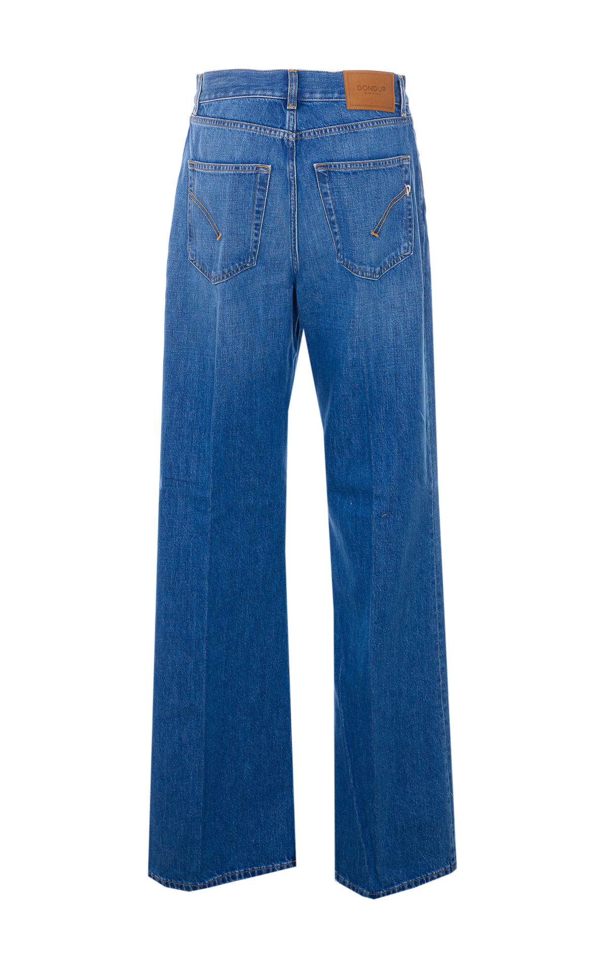 dondup jeans blue cotton - women