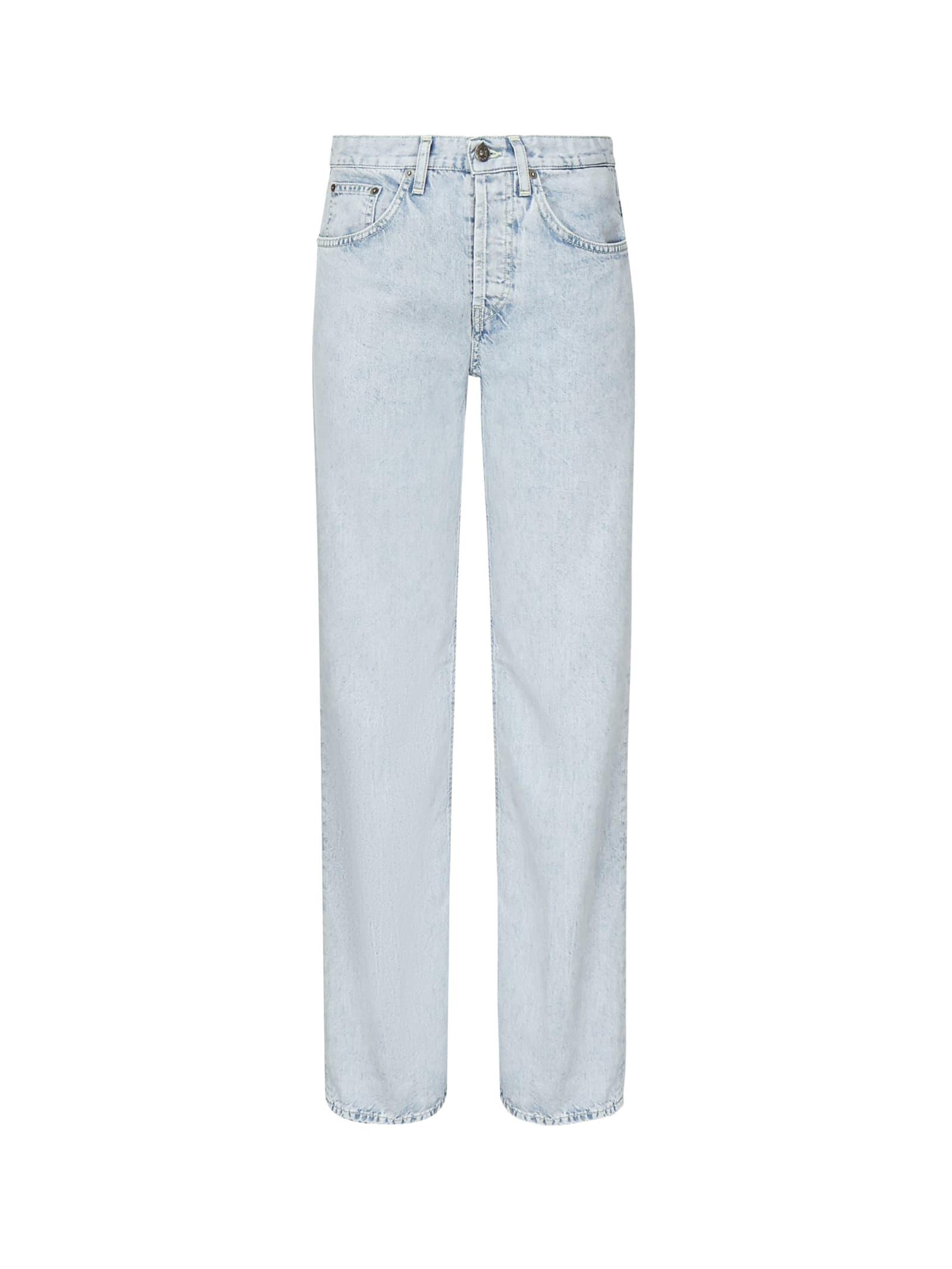 dondup jeans jacklyn a gamba larga in denim