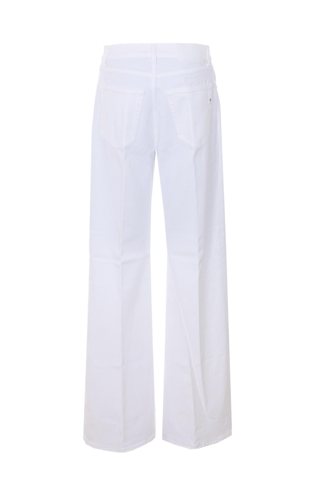 dondup jeans white cotton - women