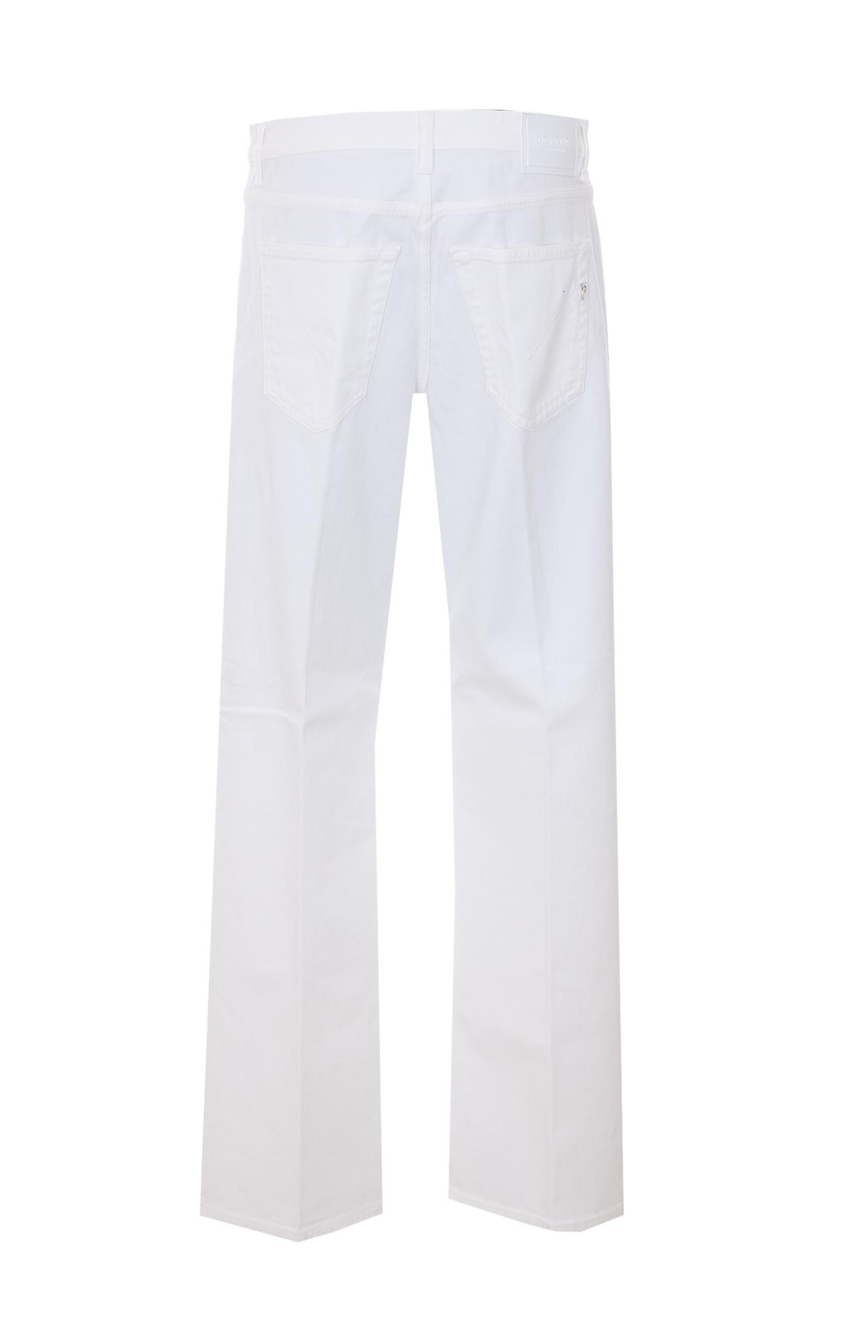 dondup jeans white cotton - women