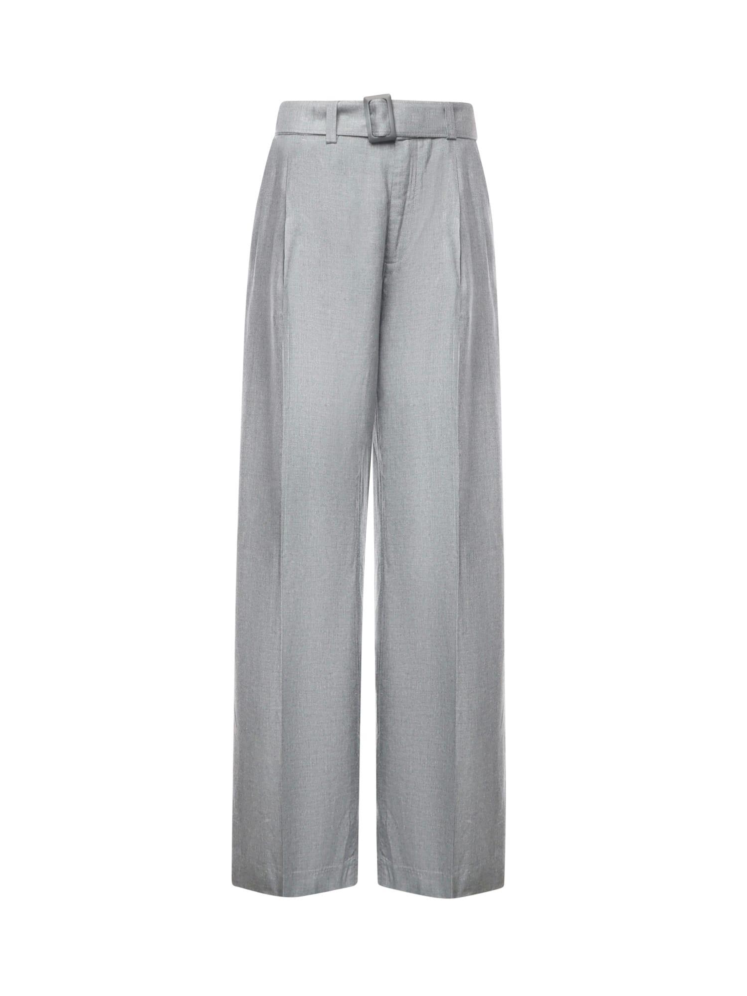 dondup kim trousers in viscose levantine