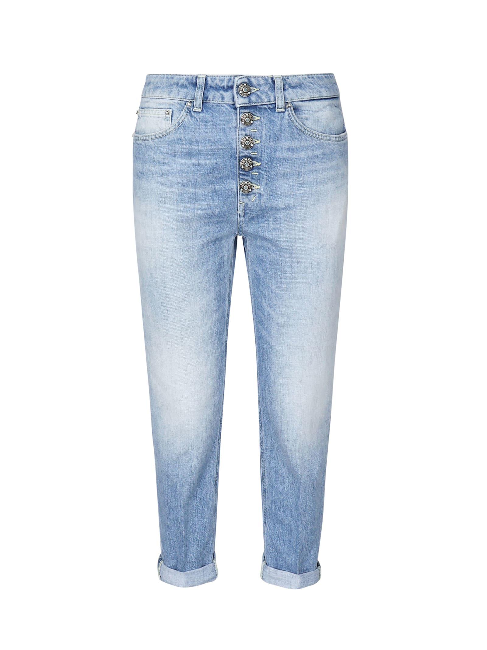 dondup light blue cotton koons jeans
