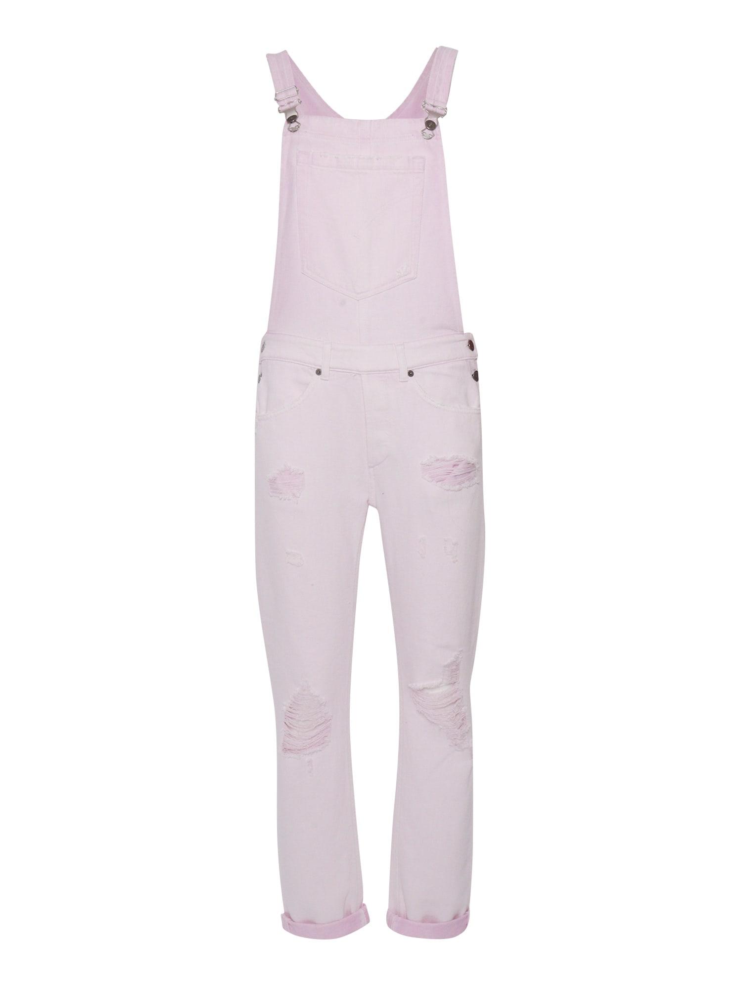 dondup pink denim overalls