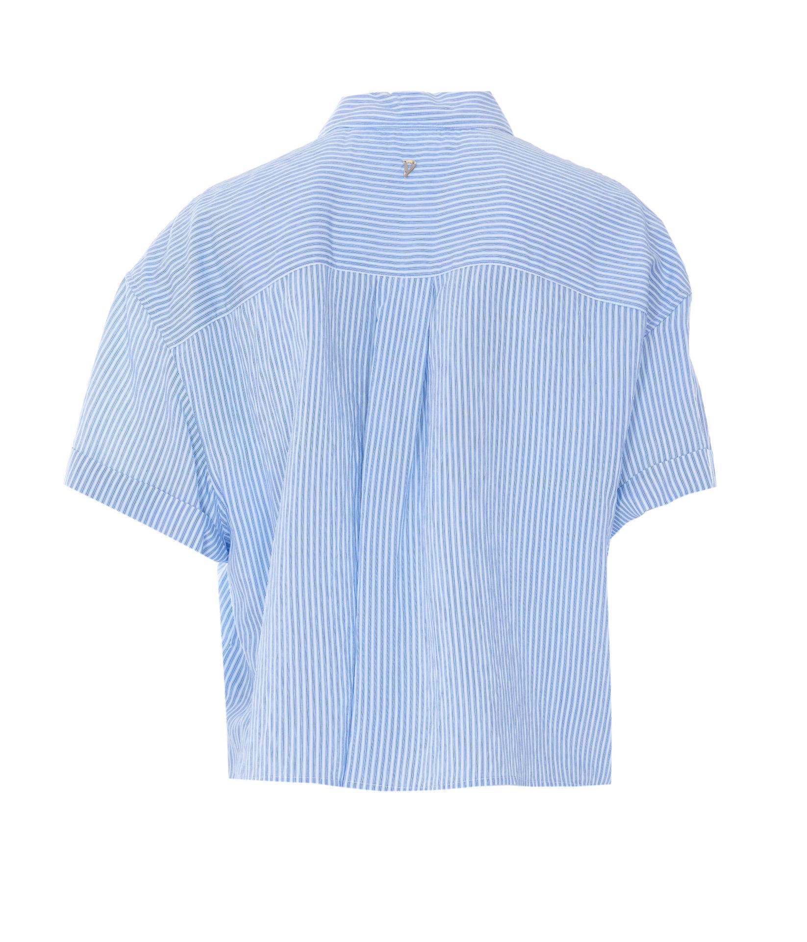 dondup shirts blue viscose - women