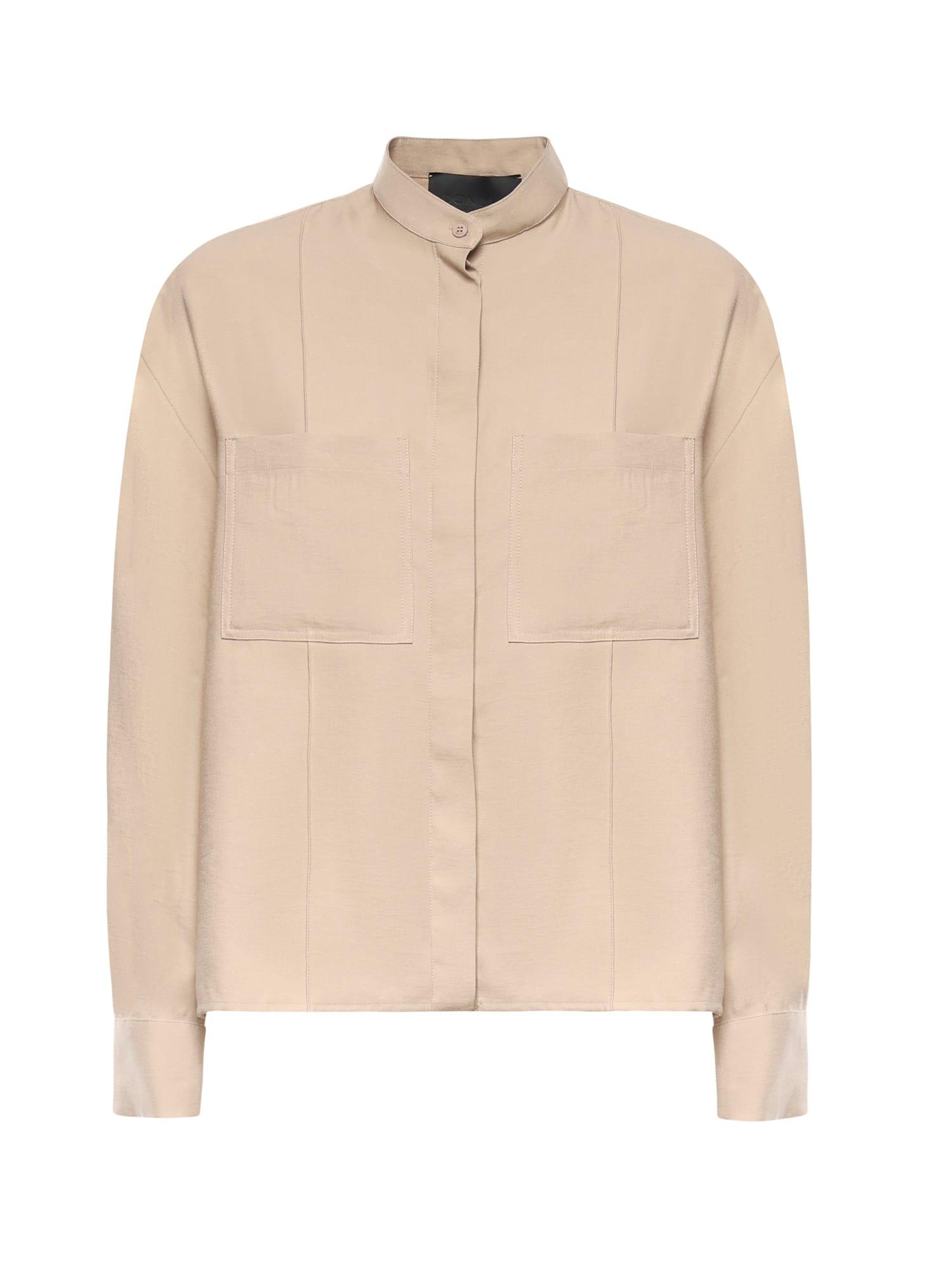 dondup viscose gabardine shirt