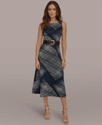 donna karan new york womens a line midi dress