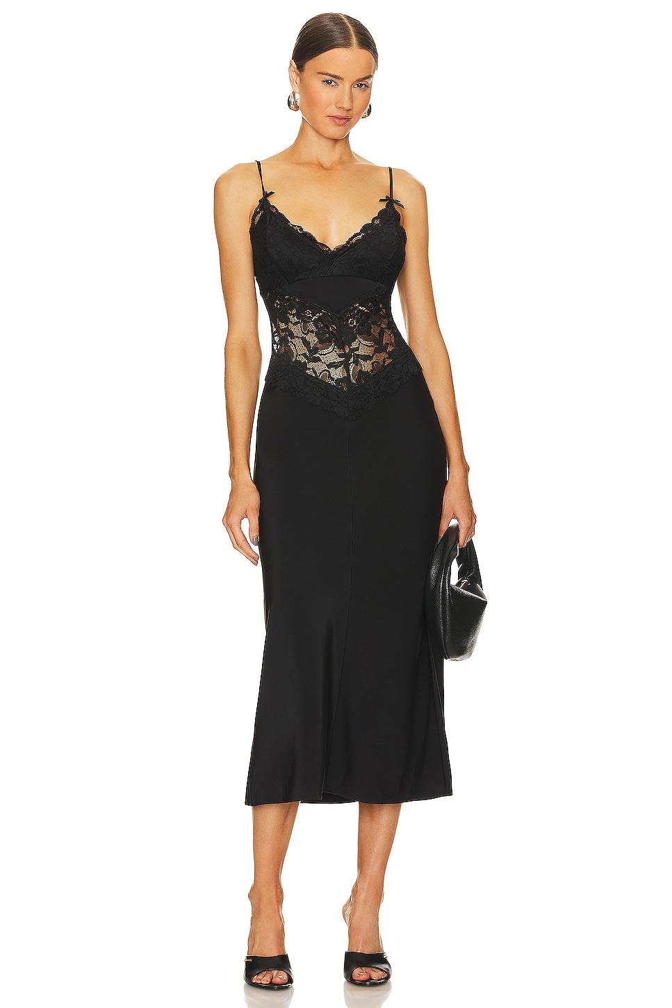 donna lace slip dress