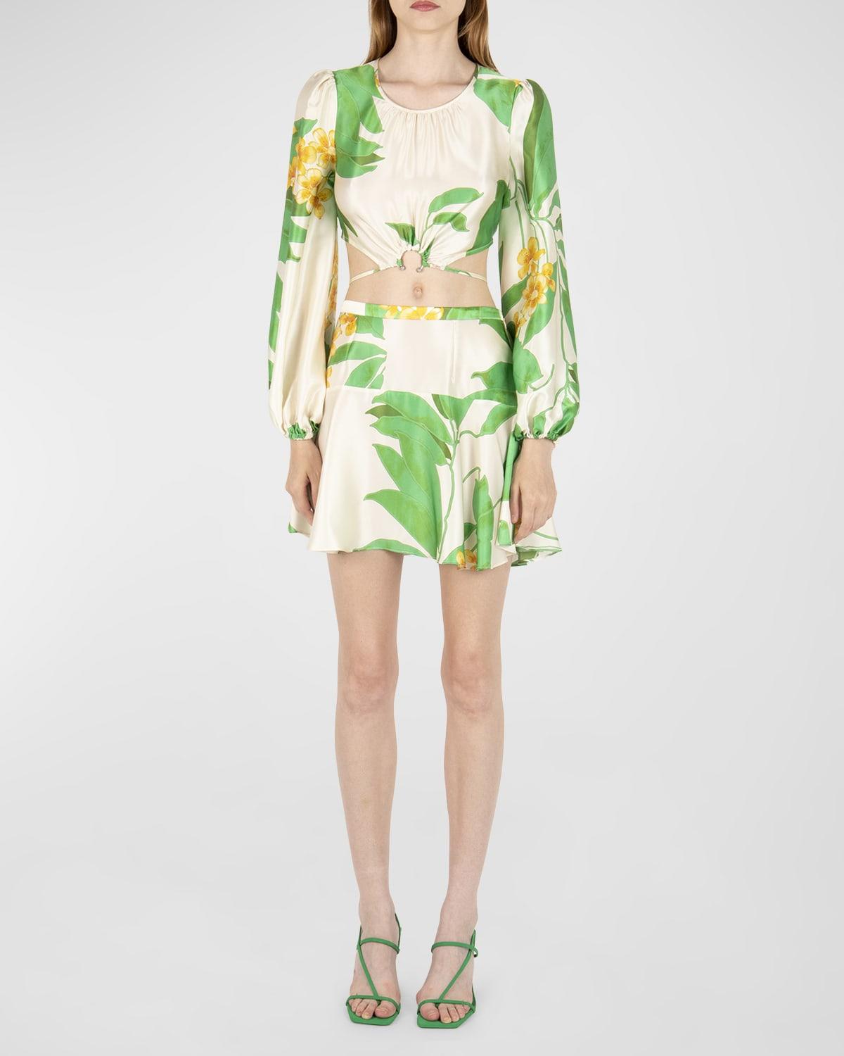 donna waist-tie silk blouse