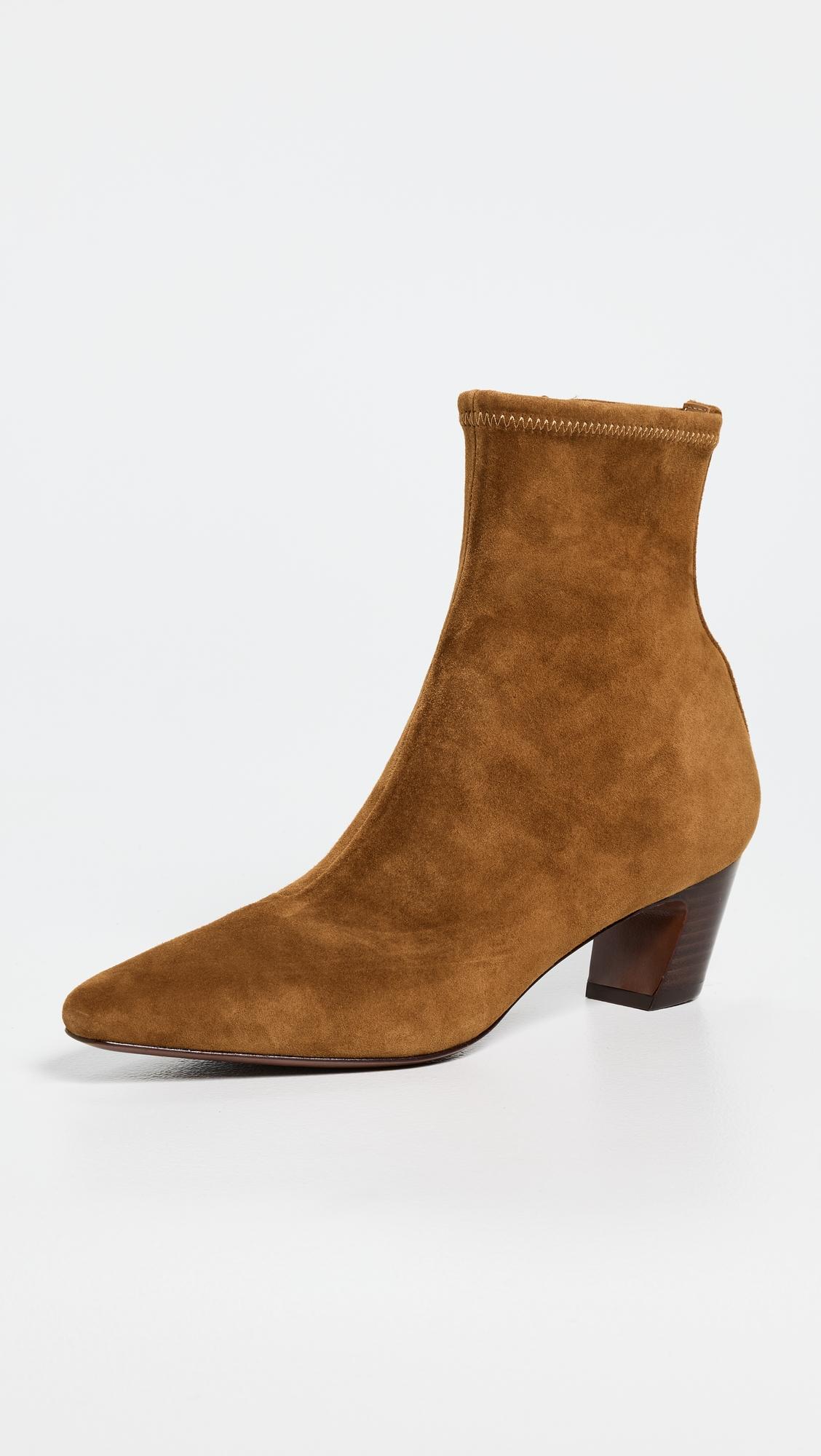 doria kicked heel ankle boots