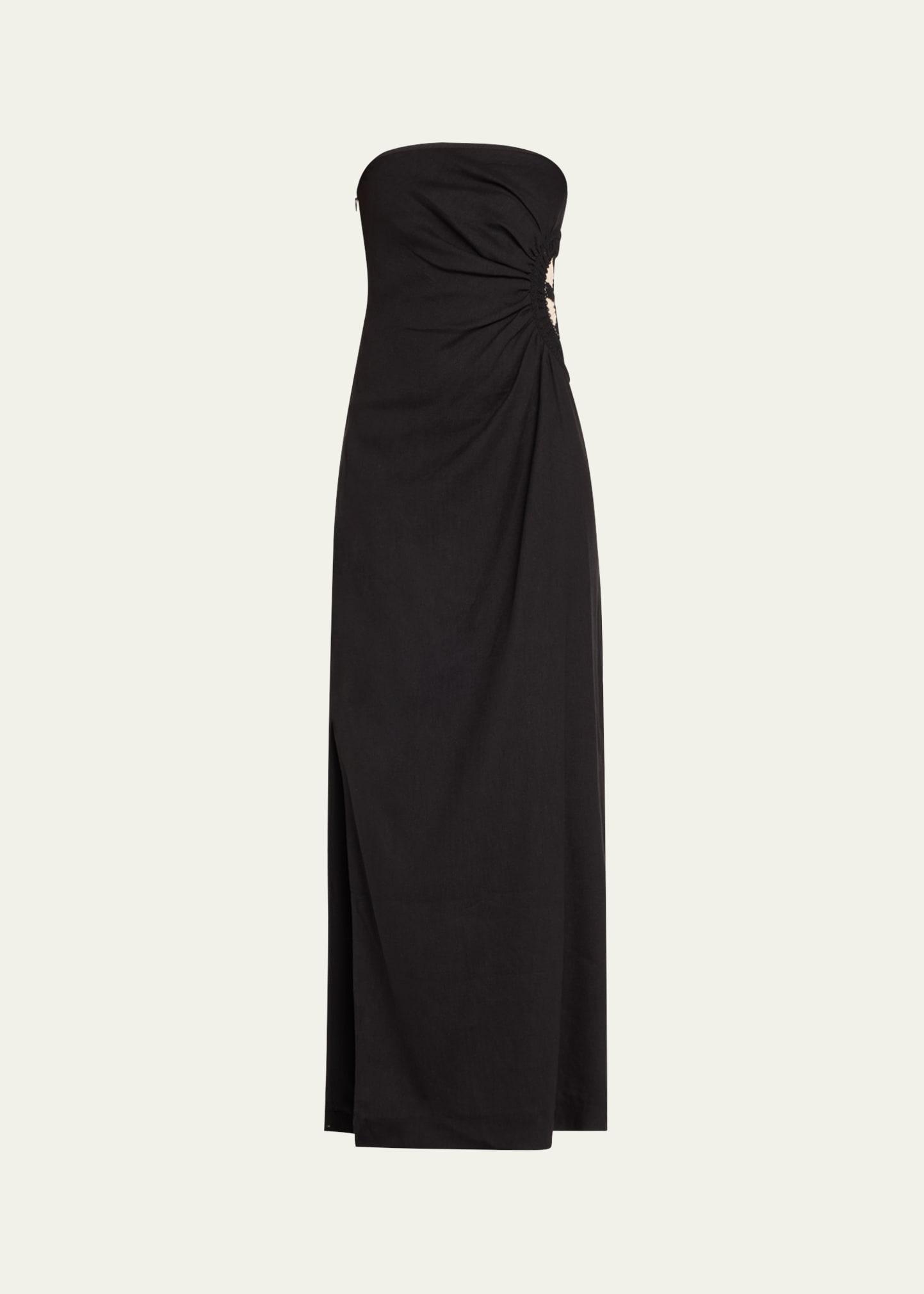dorian strapless midi dress
