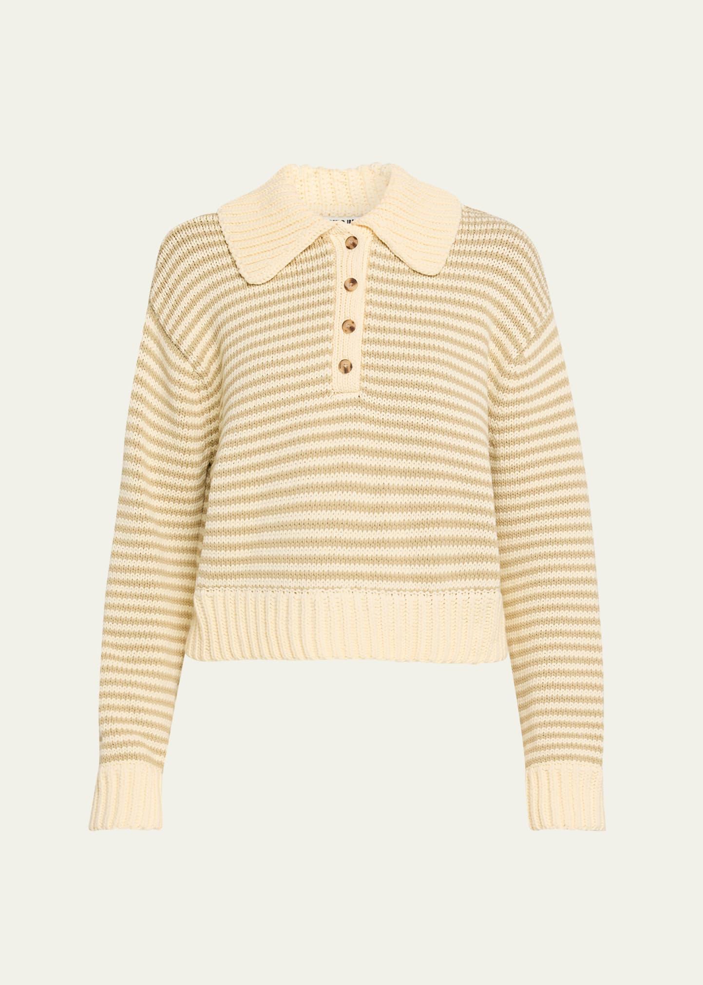 doro stripe henley sweater