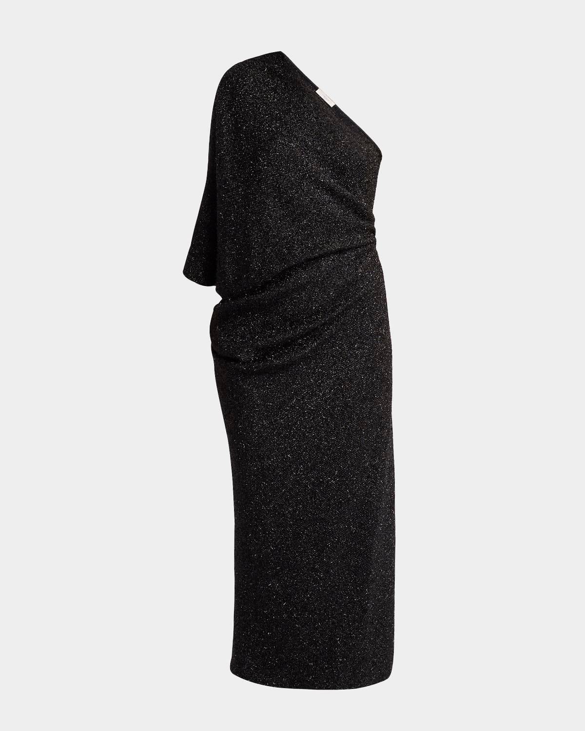 dorota asymmetric draped dress