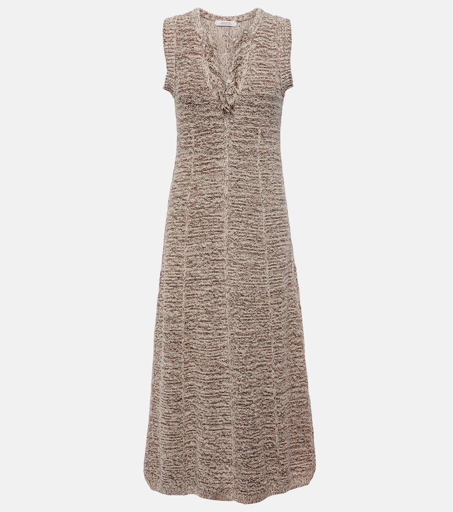dorothee schumacher autumn sparkle knitted midi dress