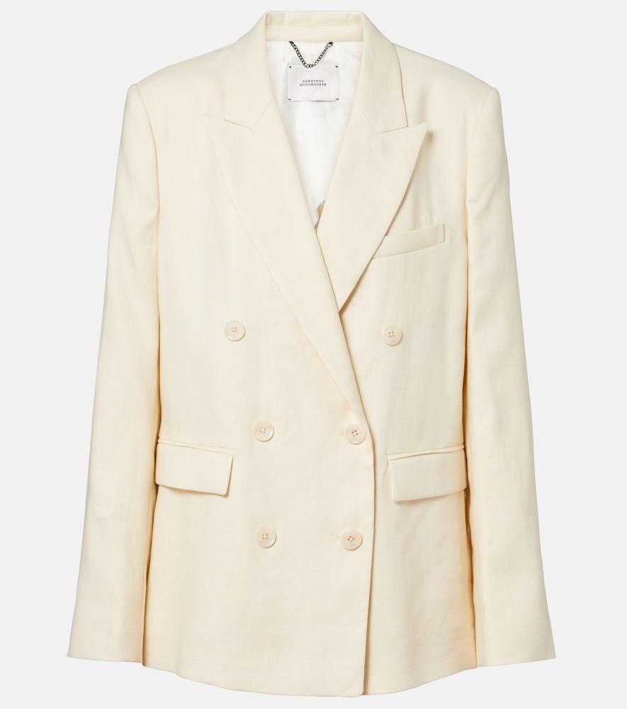 dorothee schumacher casual sophistication linen and cotton blazer