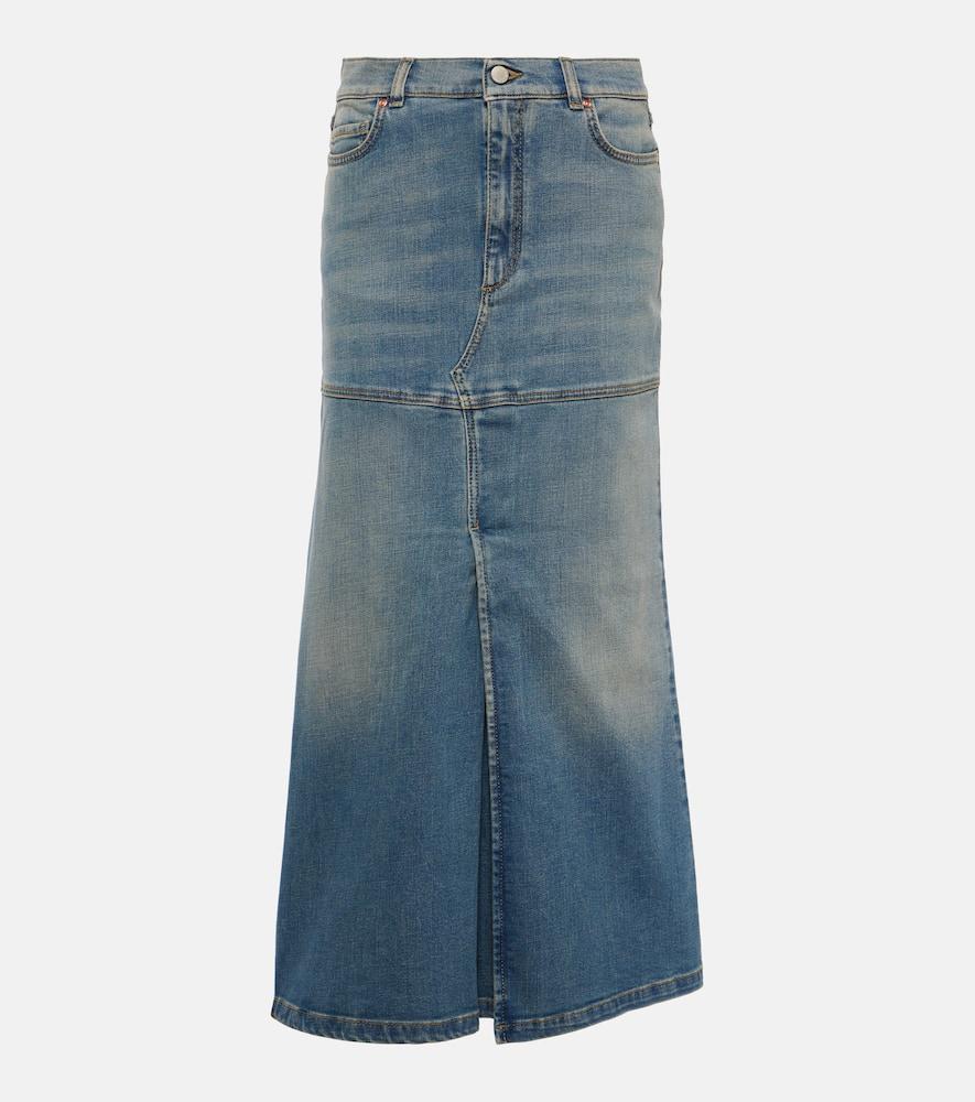 dorothee schumacher denim love denim midi skirt
