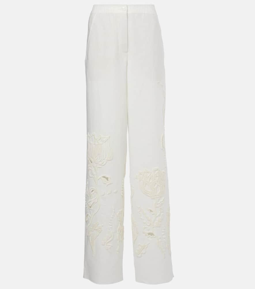 dorothee schumacher embroidered beauty linen wide