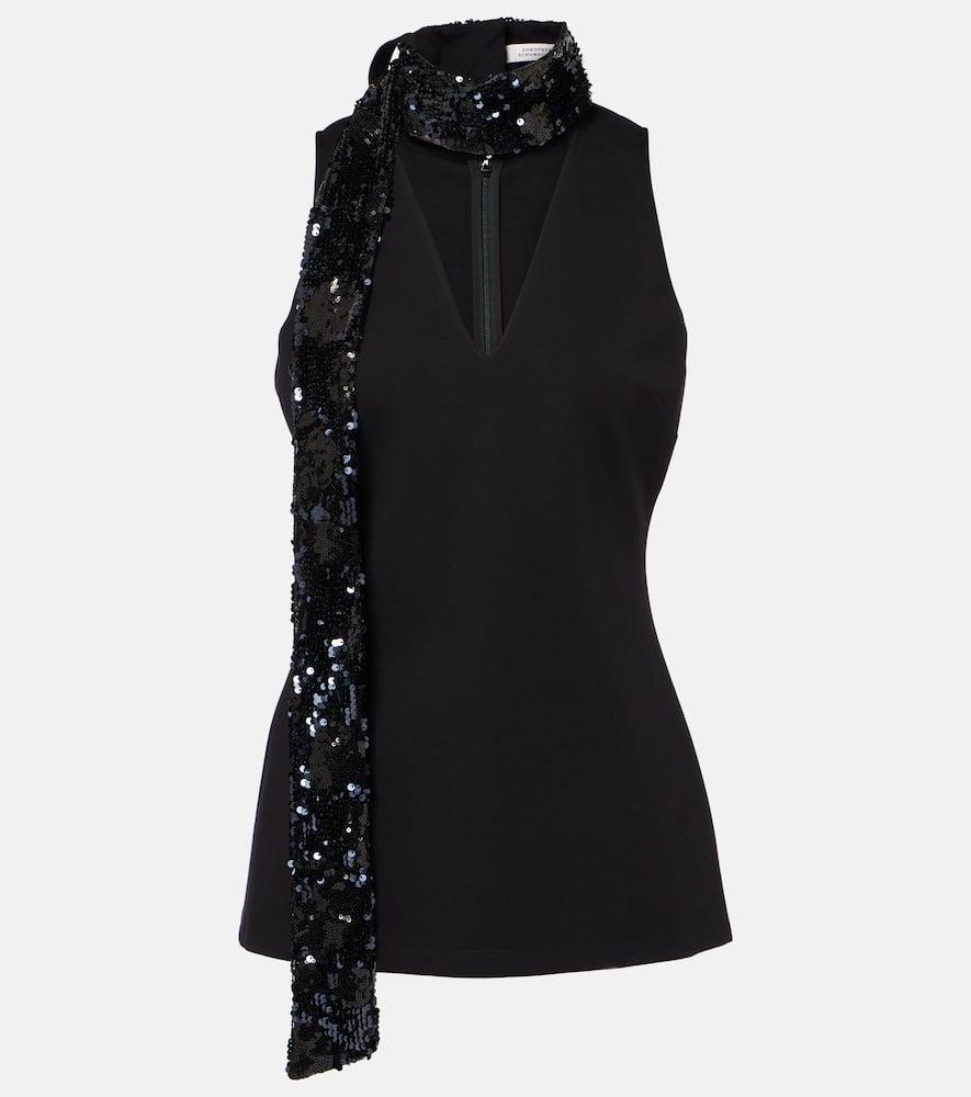 dorothee schumacher emotional essence sequined scarf top