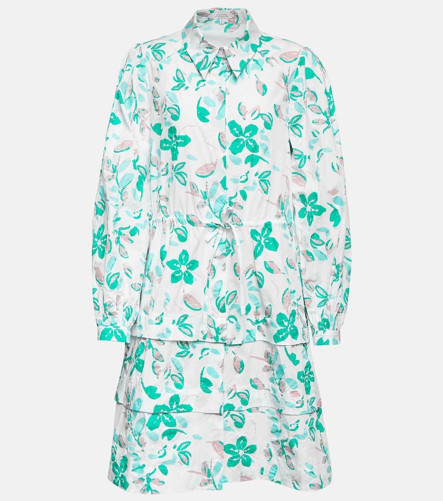 dorothee schumacher floral cotton poplin shirt dress