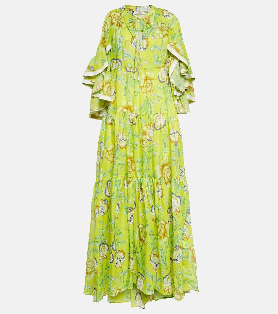dorothee schumacher floral ramie maxi dress