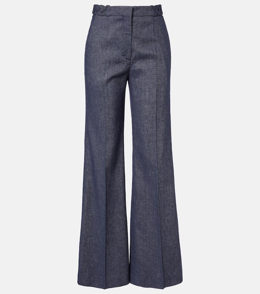 dorothee schumacher fluid denim flared pants