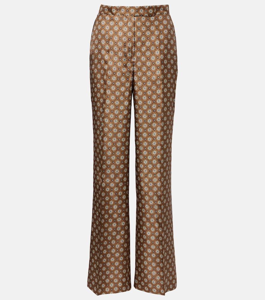 dorothee schumacher graphic dreams printed silk twill palazzo pants
