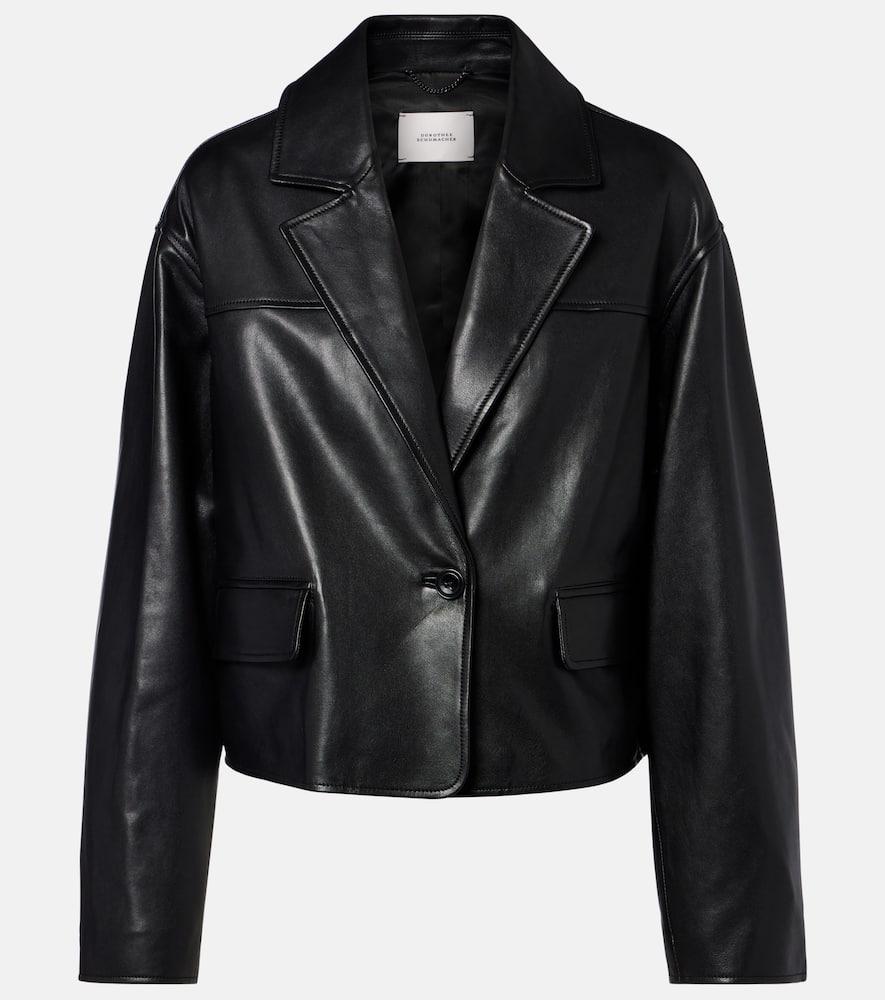 dorothee schumacher leather jacket